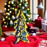 Новогодняя елка «Украинская елочка» (22×15×0.4 см) Деревяная елочка, расписано вручную