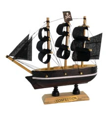Модель парусника на подставке «Пиратский корабль» (11.5×11.2×3 см) купить в интернет магазине подарков ПраздникШоп