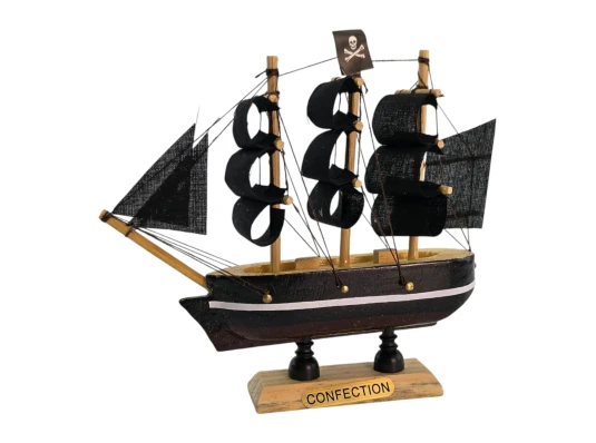 Модель парусника на подставке «Пиратский корабль» (11.5×11.2×3 см) купить в интернет магазине подарков ПраздникШоп