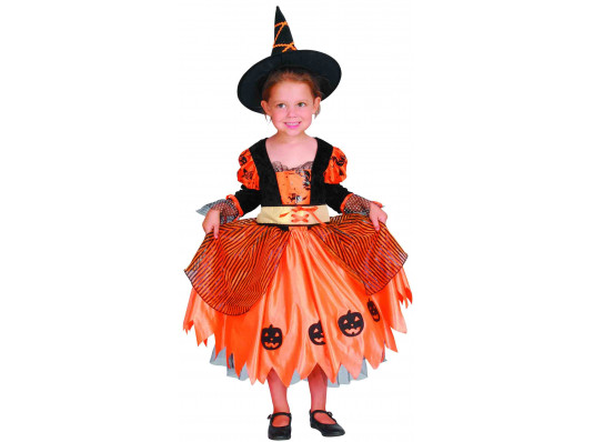 Детский карнавальный костюм "Ведьма тыквенная" купить в интернет магазине подарков ПраздникШоп