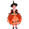 Детский карнавальный костюм "Ведьма тыквенная"