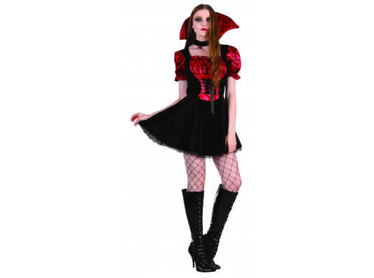 Взрослый карнавальный костюм "Вампирша" купить в интернет магазине подарков ПраздникШоп