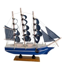 Модель парусника «Синие Паруса» (21.5×24×4.5 см) купить в интернет магазине подарков ПраздникШоп