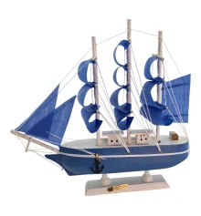 Модель парусника «Синие Паруса» (21.5×24×4.5 см) купить в интернет магазине подарков ПраздникШоп