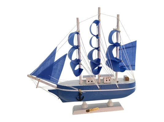 Модель парусника «Синие Паруса» (21.5×24×4.5 см) купить в интернет магазине подарков ПраздникШоп