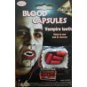 Зубы вампира белые с капсулами крови