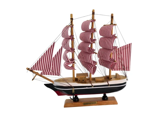 Модель парусника "Паруса в полоску (21.5×24×4.5 см) купить в интернет магазине подарков ПраздникШоп