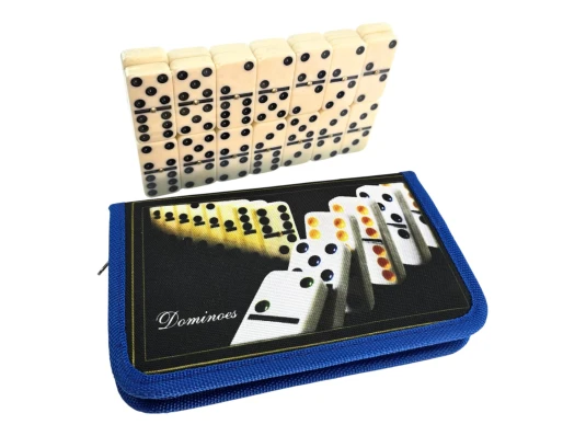 Домино черно-синее (19.5×12×2.5 см) купить в интернет магазине подарков ПраздникШоп