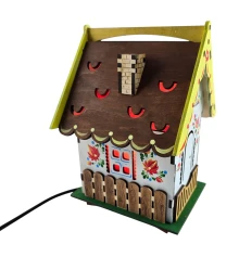 Соляная лампа из гималайской соли «Сказочный Домик» (24×17×17 см) купить в интернет магазине подарков ПраздникШоп