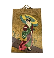 Картина «Гейша с зонтом» (30×20×0.9 см) купить в интернет магазине подарков ПраздникШоп