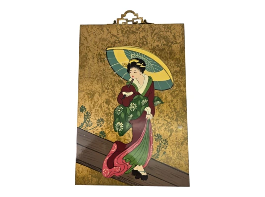 Картина «Гейша с зонтом» (30×20×0.9 см) купить в интернет магазине подарков ПраздникШоп