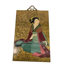 Картина «Гейша с музыкальным инструментом» (30×20×0.9 см) купить в интернет магазине подарков ПраздникШоп