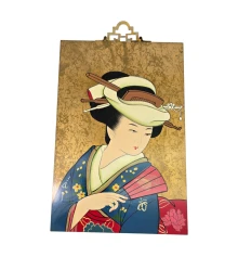 Картина «Гейша с веером» (30×20×0.9 см) купить в интернет магазине подарков ПраздникШоп