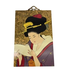 Картина «Гейша со свитком» (30×20×0.9 см) купить в интернет магазине подарков ПраздникШоп