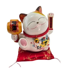 Кот Манэки-Нэко керамический купить в интернет магазине подарков ПраздникШоп