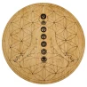 Таблица для работы с маятником «Цветок Жизни», светлая (18×0.4 см)