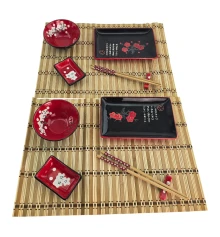Сервиз для суши «Ветвь Сакуры» (2 персоны) (39×27.5×5.5 см) купить в интернет магазине подарков ПраздникШоп