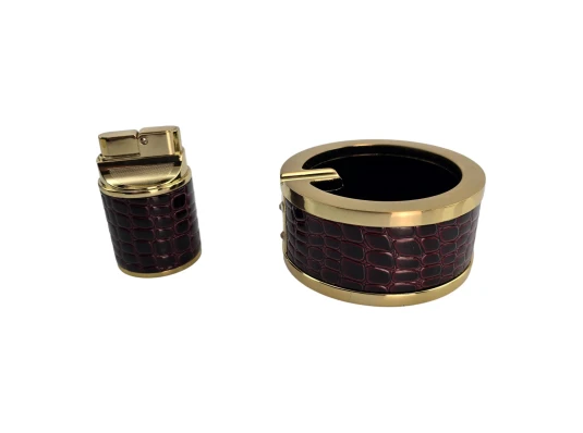 Подарочный набор (Пепепельница с зажигалкой) (16.5×11.5×5 см) купить в интернет магазине подарков ПраздникШоп