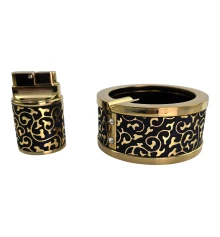 Подарочный набор (Пепепельница с зажигалкой) (16.5×11.5×5 см) купить в интернет магазине подарков ПраздникШоп