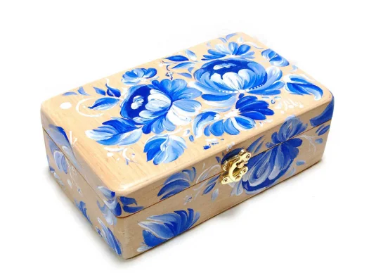 Шкатулка дерево «Цветы» купить в интернет магазине подарков ПраздникШоп