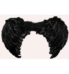 Крылья ангела черные 60 х 45 см купить в интернет магазине подарков ПраздникШоп