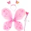Набор Бабочки Карнавальный 50х38см (розовый) купить в интернет магазине подарков ПраздникШоп