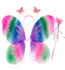 Набор Бабочки Карнавальный 50х38см 12982 (радужный) купить в интернет магазине подарков ПраздникШоп