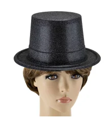 Шляпа Цилиндр блестящая (черный) купить в интернет магазине подарков ПраздникШоп
