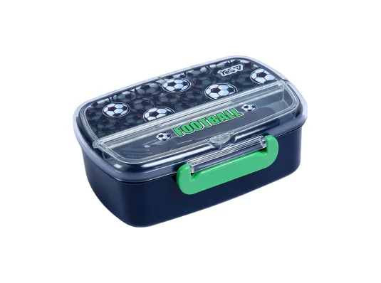 Ланч-бокс Yes Football 750 мл с приборами купить в интернет магазине подарков ПраздникШоп