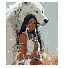 Картина по номерам SANTI Индианка 40х50 см купить в интернет магазине подарков ПраздникШоп