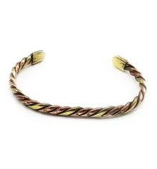 Браслет витой с медью и магнитами (7 металлов) (18×0.5 см) купить в интернет магазине подарков ПраздникШоп