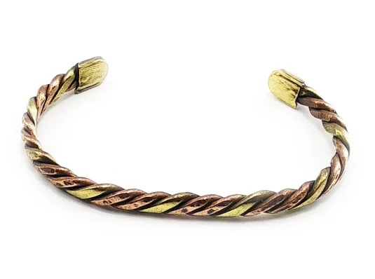 Браслет витой с медью и магнитами (7 металлов) (18×0.5 см) купить в интернет магазине подарков ПраздникШоп