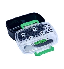 Ланч-бокс Yes Football 750 мл с приборами купить в интернет магазине подарков ПраздникШоп