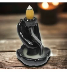 Подставка под благовония Back Flow «Цветок в ладони» (8.9×6.7×5 см) купить в интернет магазине подарков ПраздникШоп