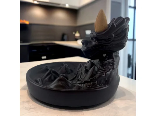 Подставка под благовония Back Flow матовая «Дракон» (12.5×11.5×8.7 см) купить в интернет магазине подарков ПраздникШоп