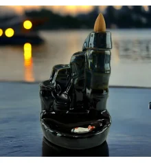 Подставка под благовония Back Flow «Бамбук» (13.7×10×9.2 см) купить в интернет магазине подарков ПраздникШоп